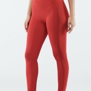 Fabletics Pure Luxe Red Leggings